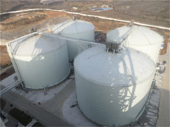 黄山5000吨立式粉煤灰储存罐